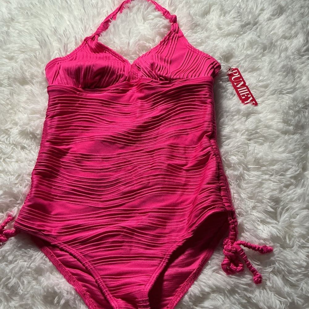 & Other Stories Hot Pink Kids Swimsuit